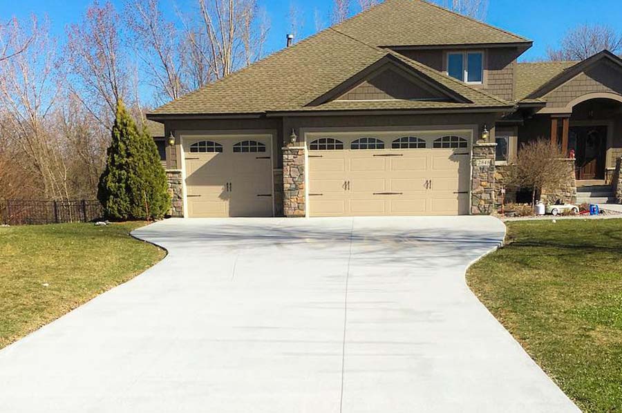 concrete driveway