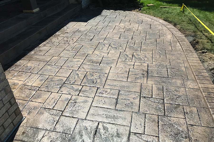 stamped concrete project