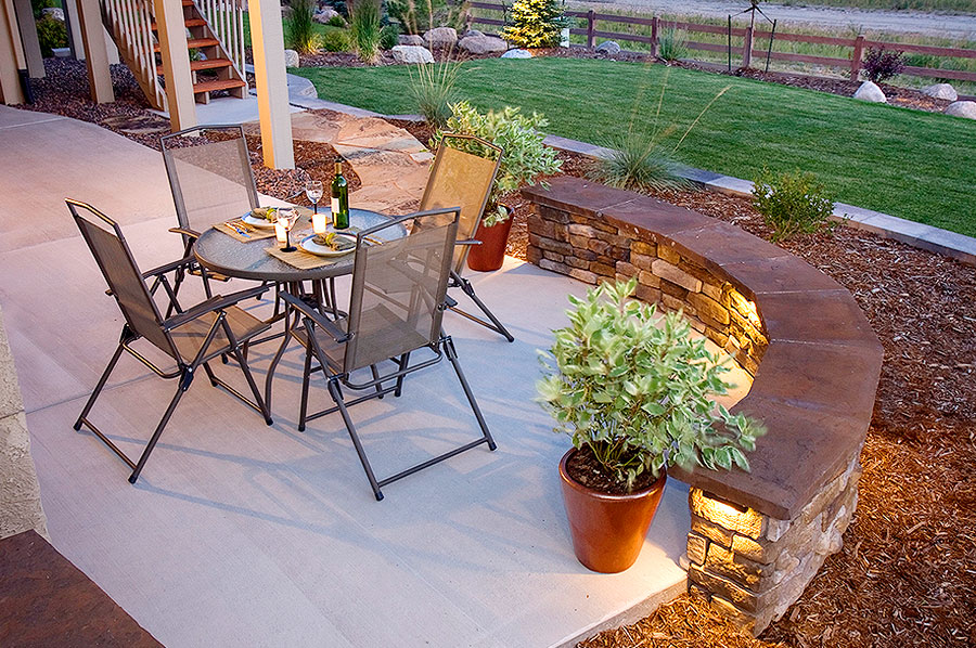 concrete patio