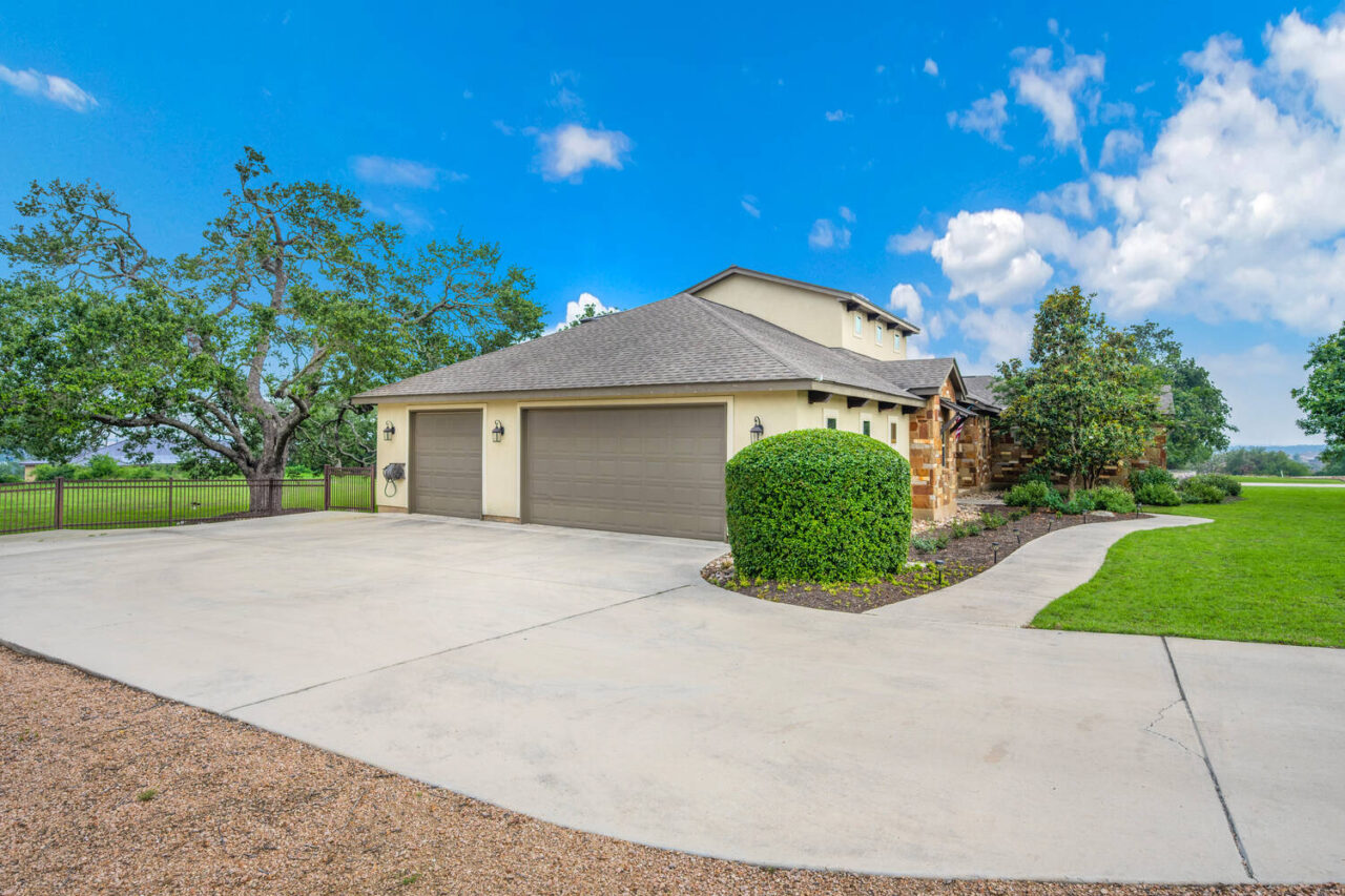 curved three car concrete driveway cost